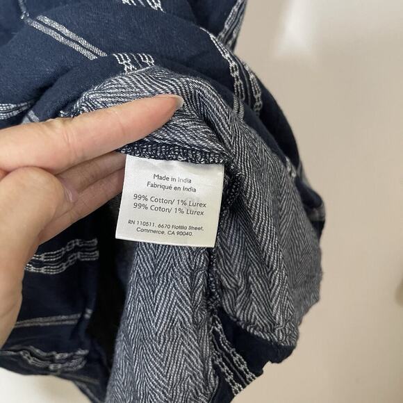 Ingrid & Isabel navy cotton stripe shift maternity dress size small - Picture 5 of 6